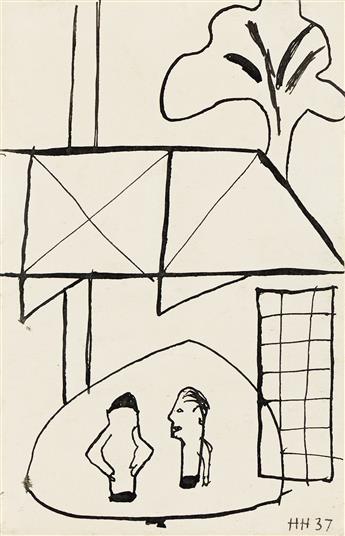HANANIAH HARARI (1912 - 2000, AMERICAN) Untitled (Six Variations of a Theme).